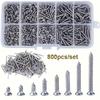 800PCS M2 KA Carbon Steel Phillips Flat Head Self-Tapping Screw Set