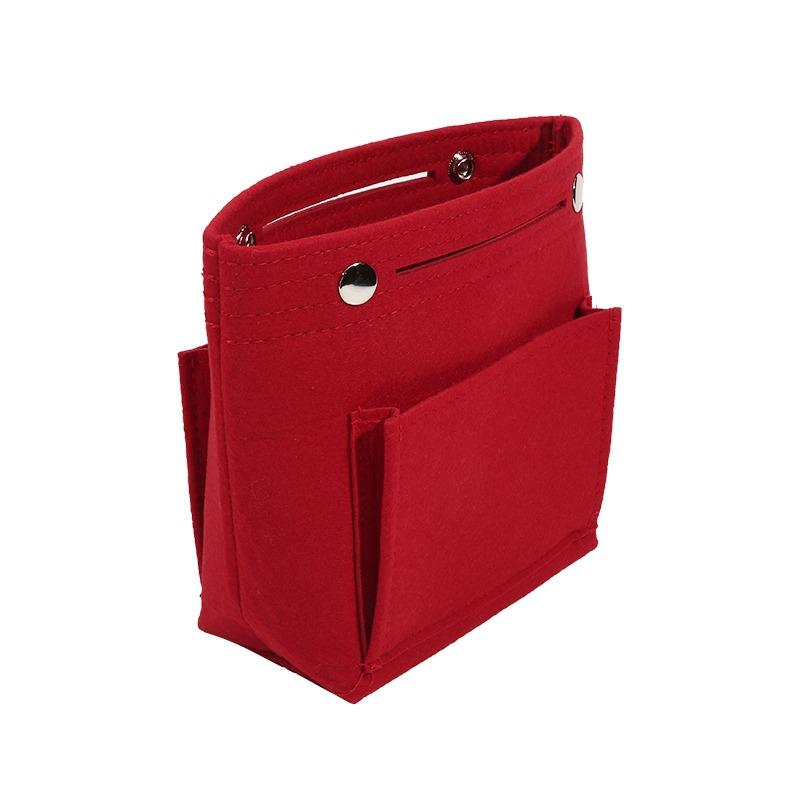 Women Storage Bag Felt Purse Organizer Insert– Inner Liner Pouch For Shoulder Bags, Handbags & Totes Cosmetic Makeup Bags NEW
