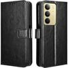 Flip Case for Realme 14X / Realme C75, Crazy Horse Wallet, Black