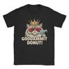 Donut Princess Cat Meme TShirt Summer Harajuku TShirts Man Cotton O Neck Oversized Tees Short Sleeves Street Style Tshirt