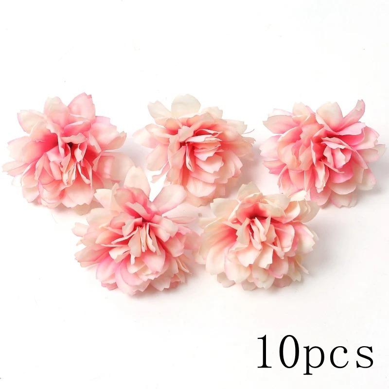 

Розовая головка искусственных цветов для свадьбы, украшения дома, комнаты, сделай сам, искусственные цветы для украшения, вечеринки по случаю дня рождения, рукоделия, украшение для венка