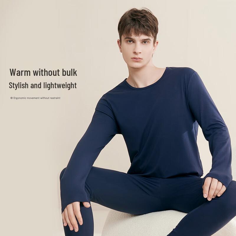 Maoren Unisex 100% Baumwolle Klasse A Antibakterielles Thermounterwäsche-Set