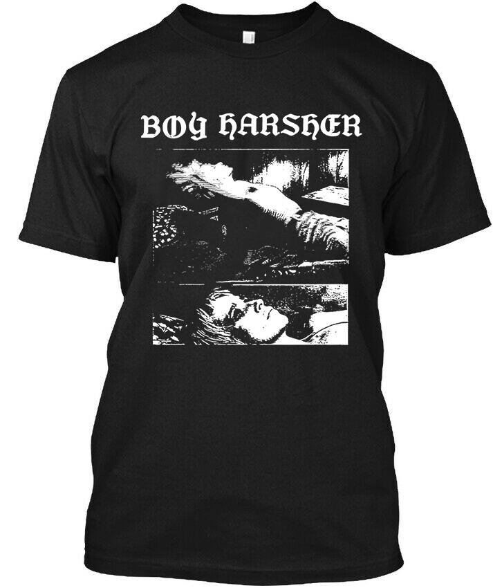 NIEUW! Populaire Jongen Harsher Voorzichtig Amerikaanse Muziek Vintage Logo T-shirt Maat S-4XL Unisex T-shirt