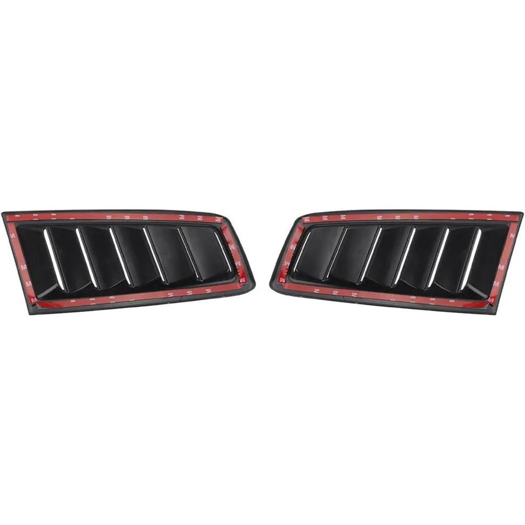 Bonnet Vents 2Pcs RS Car Front Engine Hood Bonnet Vents Air Inlet ABS Universal Air Intake Cover(Chrome Silver)