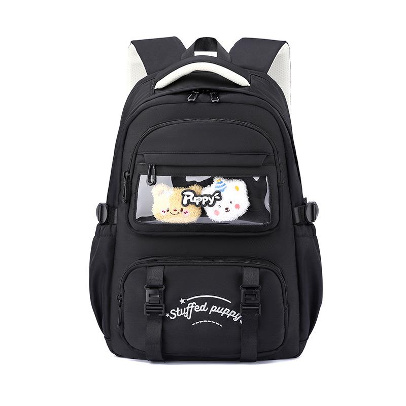 

JLD 2026 New High-value Teenager Girl Backpacks Wear-resistant Waterproof Oxford Junior High School Student School Bag Cute Primary School Book Bags чёрный
