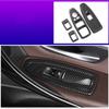 ABS Carbon Fiber Finish Window Switch Panel Cover Trim Suitable for 3GT F20 F30 F31 F32 F34 F36 Car Interior Enhancement