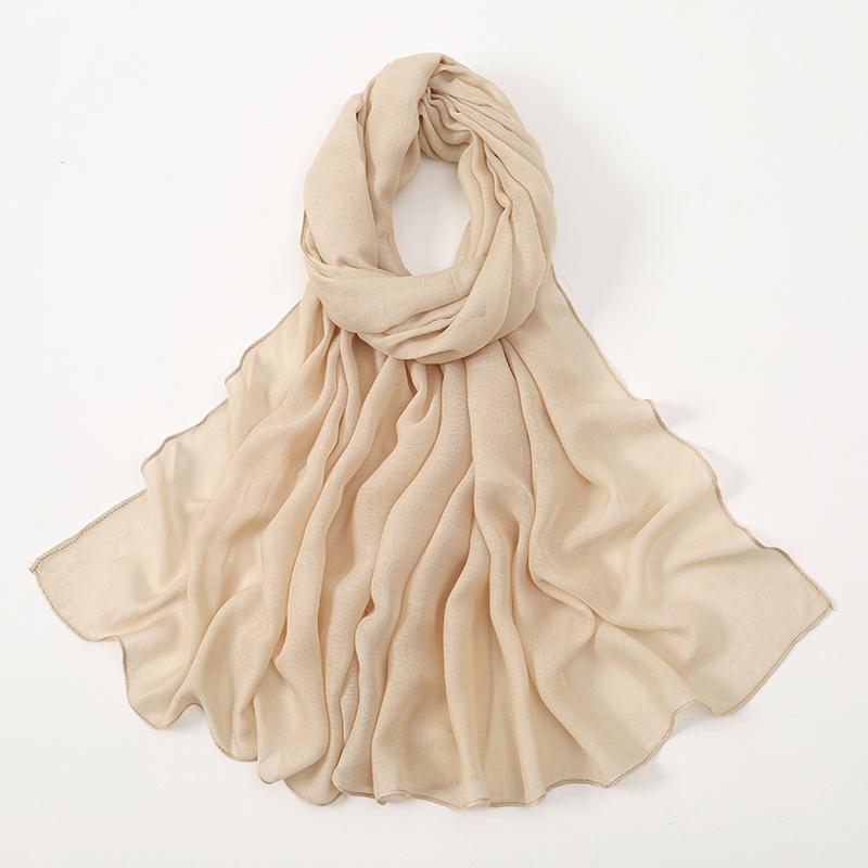 New Muslim Modal Hijab Rayon Cotton Shawls For Women Plain Scarf Big Size Headscarf Wraps Islamic Turban Headband 170*75cm