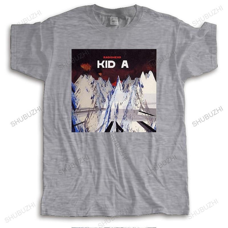 Radiohead Kid A Poster Printing Men Women Size Summer Fashion Tshirt Men Cotton Tops Euro Size Boys Gifts Drop Shipping