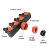 4-Way Faucet Diverter Tap Garden Hose Pipe Splitter 4 Independent Switches Home Lawn Irrigation Watering Connector Distributor