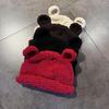 Solid Knitting Color Little Bear Ears Knit Wool Hats Women Fall Winter Wear