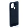 Coque souple - Samsung - Galaxy A21s - Noir - Effet carbone - Protection chocs