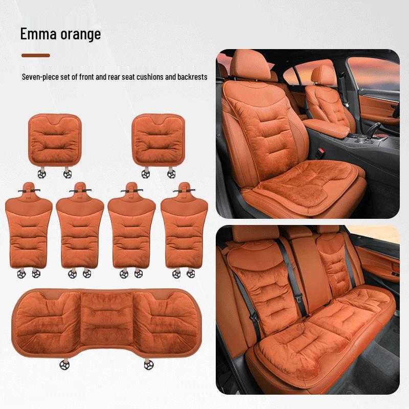 Winter Flannel Car Seat Cushions - Thick, Warm, Front & Rear Options