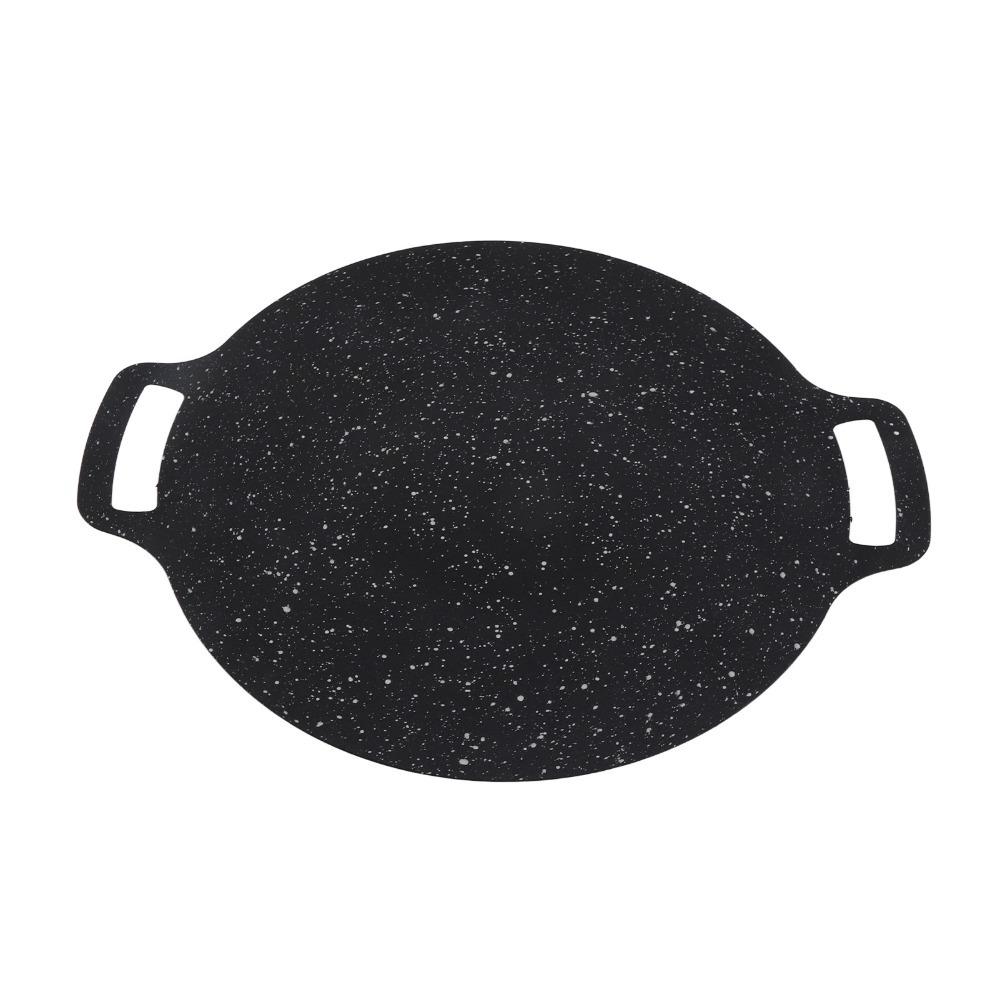 Side Handles Round Griddle Plate Round Barbecue Grill Plate Korean BBQ Grill Pan  BBQ Party