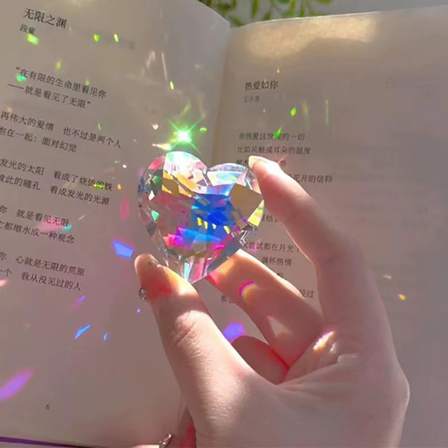 

Window Hanging Light Catcher Pendant Colorful Artificial Crystal Prism Suncatcher Home Hang Ornament Rainbow Maker Decoration
