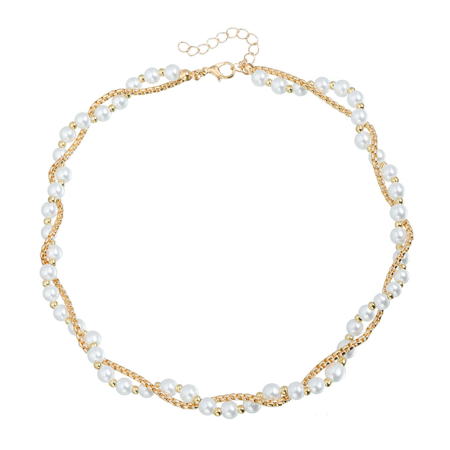 

Water Droplet Tassel Design Collarbone Chain Natural Stone Necklace for Women Fashion Jewelry Party Gifts