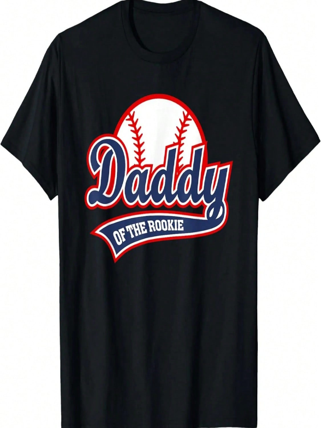 Daddy Of The Rookie Baseball Vintage Graphic For Dad T-Shirt S разноцветный