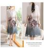 2026 Summer Chiffon Dress for Middle-Aged & Elderly Women - Mid-Length, Plus-Size, Belly-Concealing