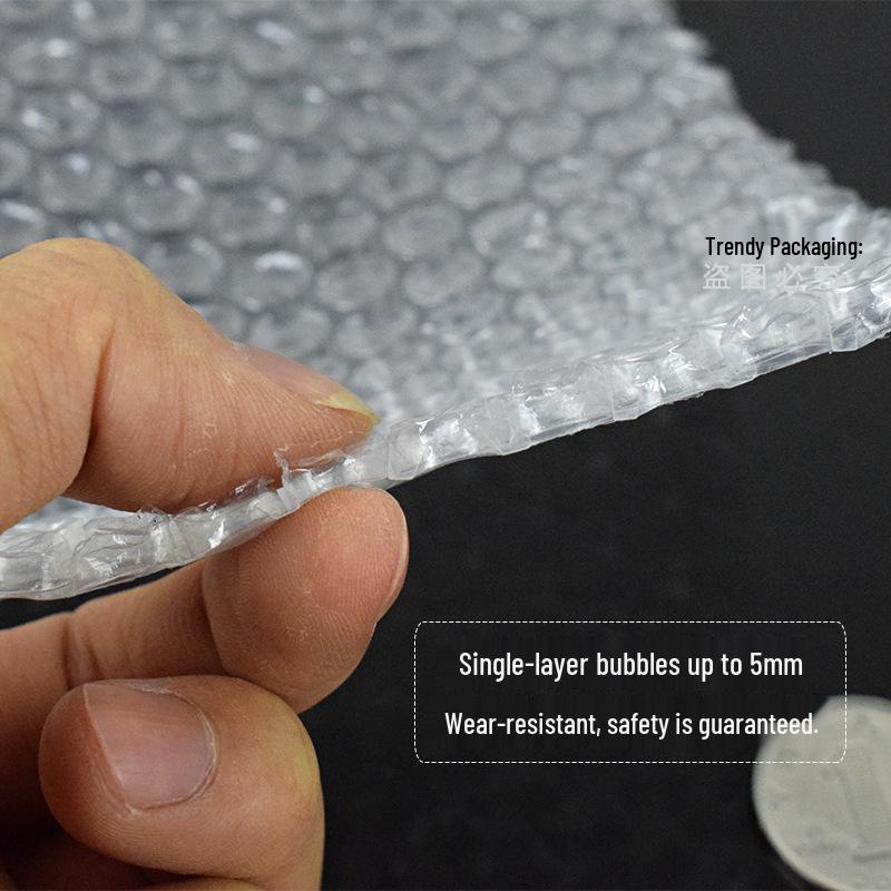 PE Single-Layer Thick Bubble Wrap: Cushion Protective Film for Express Delivery and Logistics