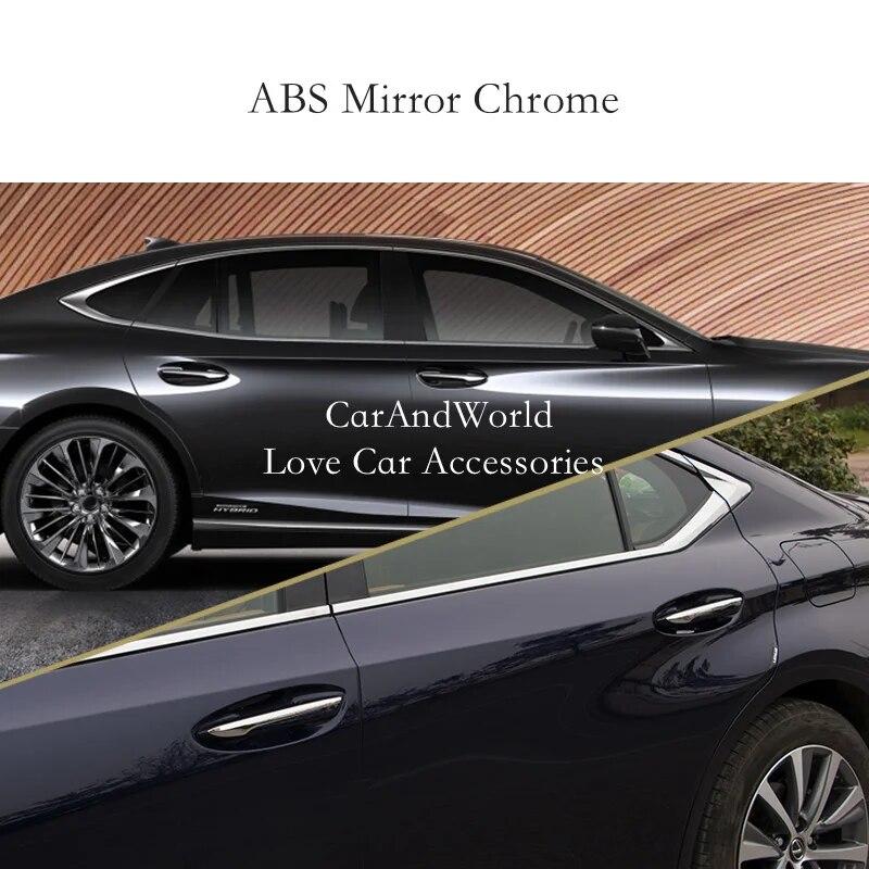 ABS Cromado Corpo Maçaneta da Porta Molduras de Cobertura de Tigela Guarnições Acessórios de Guarnição de Carro Para LEXUS ES ES200 ES250 ES300h ES350 2018-2022