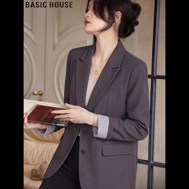 Basic House Grey Professional Suit Jacket L
