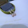 Elegant Natural Freshwater Pearl Stud Earrings with Simple Design