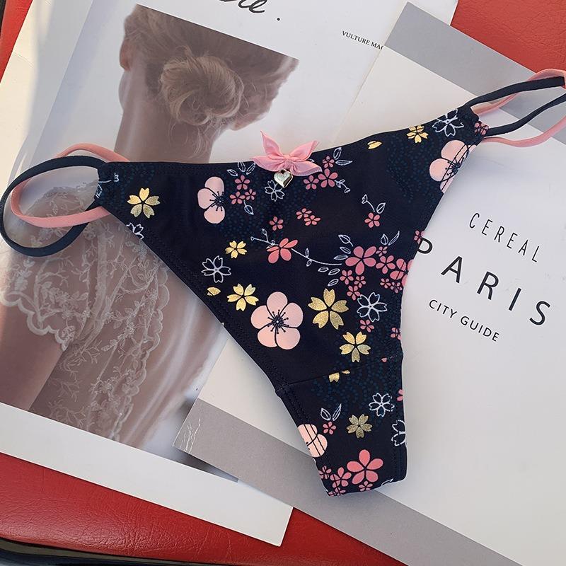 Sexy søte thongs For Jenter Kvinner G String Lovely Tangas For Slanke Kvinner Myk Silke Bikinitruser Ung jente Svømmetruse Bikini