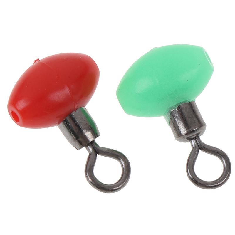 20Pcs/Bag Cross-Line Swivels & Bead T Shape Pulley Slide Rig Connector Fishing