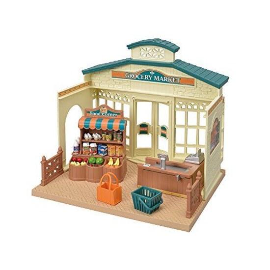 Sylvanian Families Store Forest Market Mi-86 ST Mark Certified ages 3 up Toy Dollhouse EPOCH