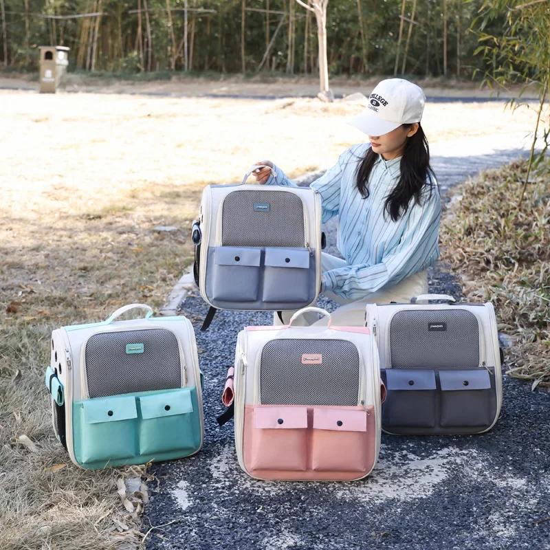 Pet Bags Cat Out Large Capacity Oxford Cloth Bag Carry Portable Backpacks Cat Backpack Pet Carrier
