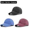 Men Women Baseball Cap Casual Unisex Baseball Cap Vintage Washed Cotton Fits Breathable Adjustable Solid Hip-Hop Dad Hat