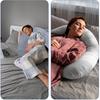 TIESOME Round Body Pillow Cover, 7.9 x 47Inch Round Bolster Body Pillow Case Soft Long Full Body Pillowcase with Zipper for Bedroom, Living Room Dark