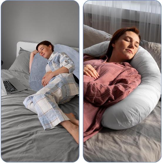 TIESOME Round Body Pillow Cover, 7.9 x 47Inch Round Bolster Body Pillow Case Soft Long Full Body Pillowcase with Zipper for Bedroom, Living Room Dark