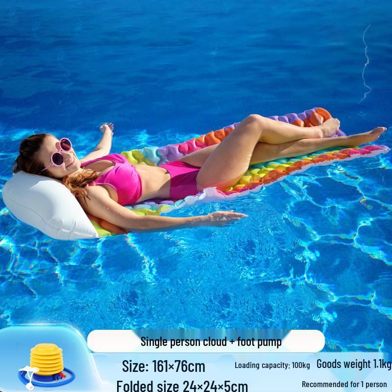 Inflatable Pineapple Cactus Watermelon Pizza Rainbow Pool Float Set