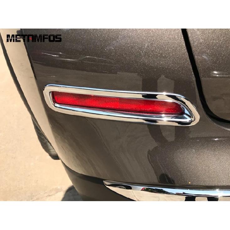 For Nissan Murano 2015-  2024 Chrome Rear Fog Light Lamp Cover Trim Foglight Protection Frame Exterior Car Accessories