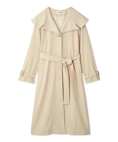 

Cape Collar Trench Coat LWFC251027 CRM [Lily Brown] Women s