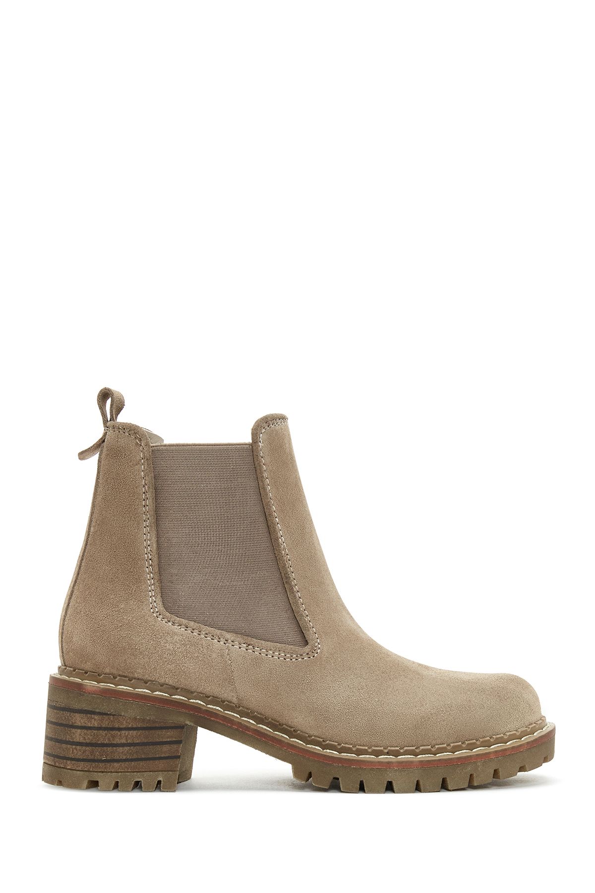 

Women Modern Stylish Fashion Genuine Leather Women Beige Suede Leather Chelsea Boots 36