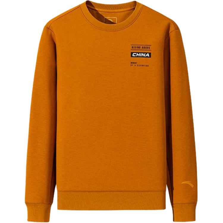 

Anta Comfortable Casual Letter Round Neck Pullover Simple Versatile Sweatshirt Men sweatshirt 152547704N-3 S