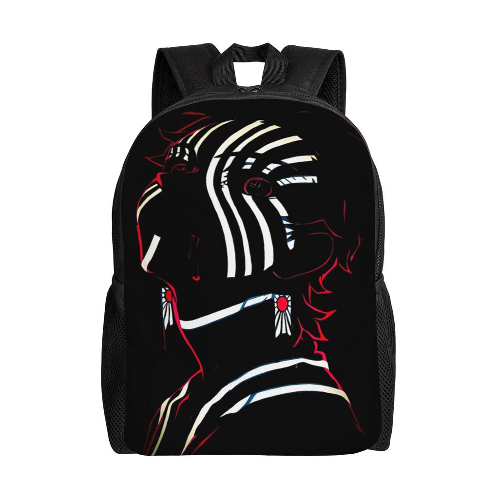 Demon Slayered Backpack Anime Characters Boy Polyester University Backpacks Print Streetwear School Bags Rucksack
