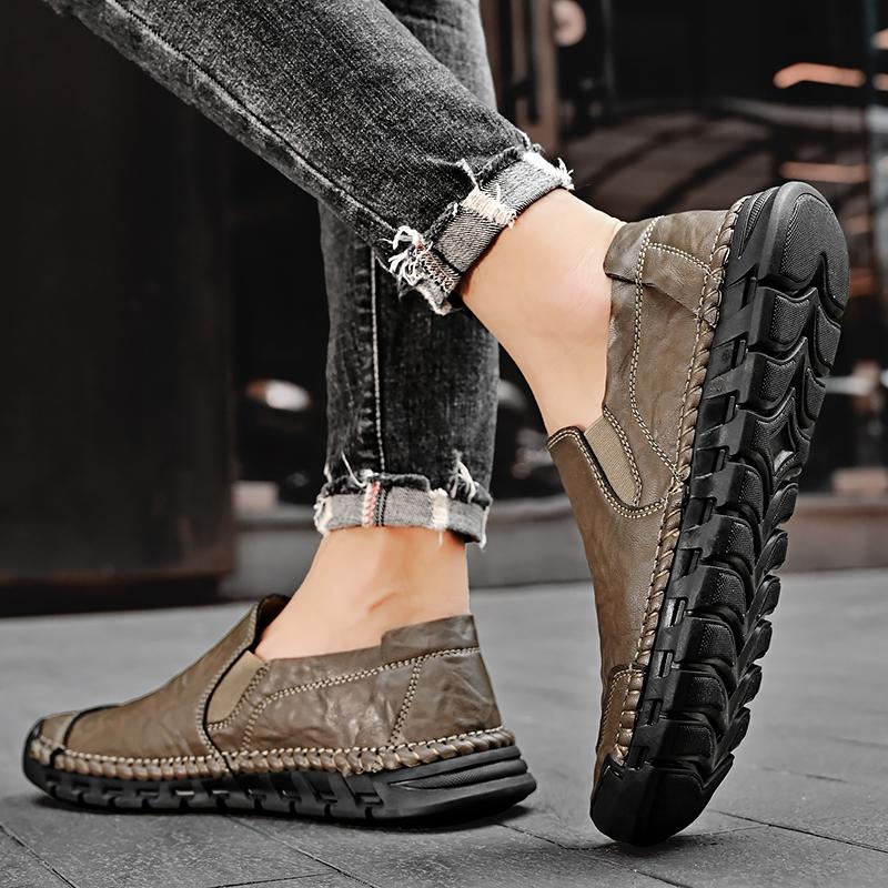 Men's City Walk Slip-On Sneaker Casual Leather Shoes Loafers