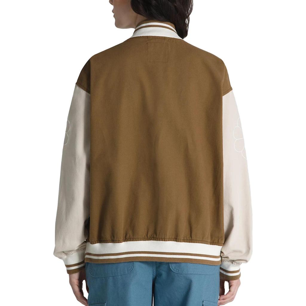 Vans Jackets Women's Brown Baseball Collar Moderate Pilot VN0007580E0