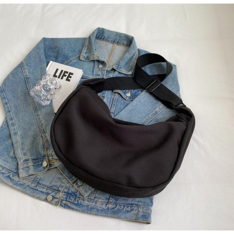 Setki Prostej Modnej Płóciennej Torby Tekstura Duża Pojemność Dojazdowa Niszowy Design Rekreacyjna Na Ramię Crossbody Torba Pierożek