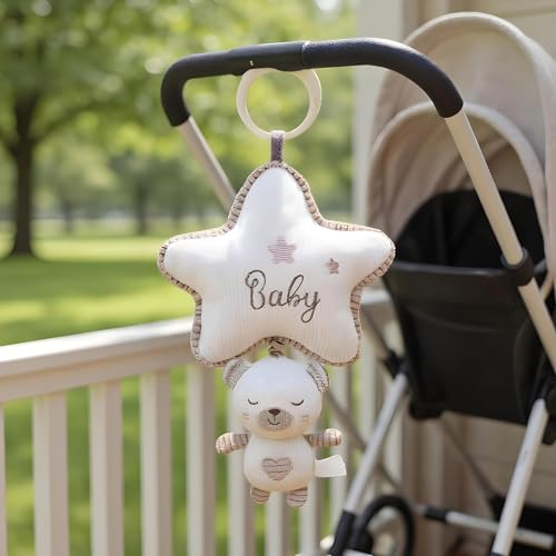 Baby Stroller Rattle | Hanging Musical Toy | Soothing Lullaby Sensory Stimulation Early Learning Toy for Newborns Infants Boys Girls