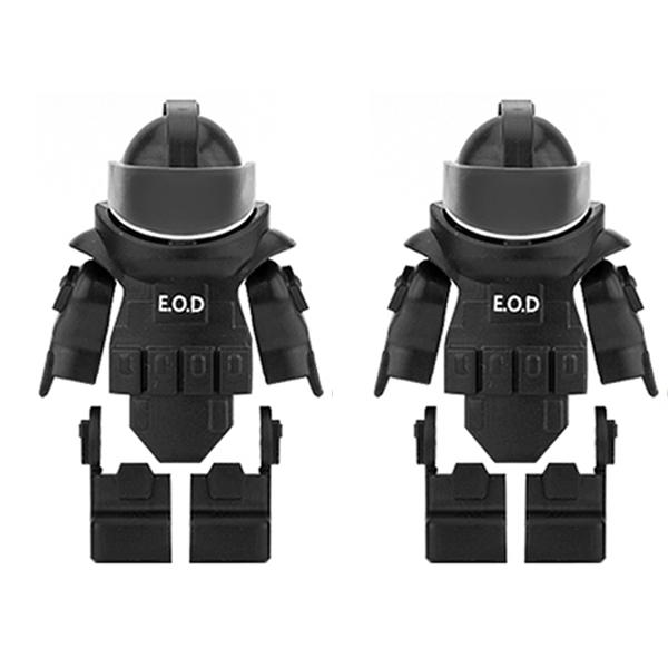 City Police Bomb Disposal Suit Special Forces Equipment Building Blocks Military Soldiers Figures Vest Hat Parts MOC Bricks Toys