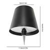 2Pcs Cordless Dimmable Portable Desk Lamp Three Color Temperature USB Rechargeable Wireless Touch Table Lamp Cordless Table Lamp