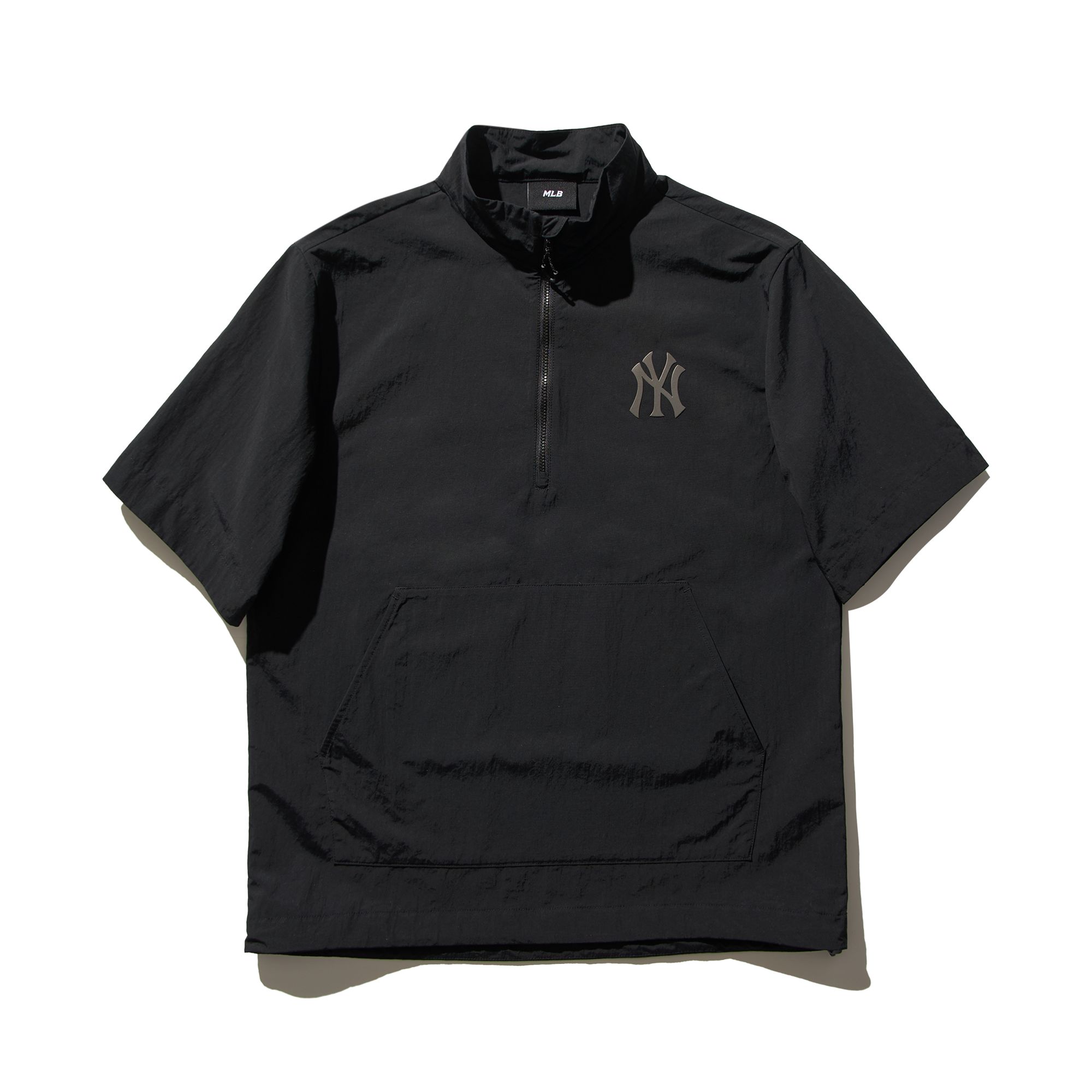 MLB New York Yankees T Shirts Men s Black Stand Collar Moderate Straight Fit 3AWJB0743-50BKS M