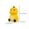 Portable Power Dinosaur Night Light Timer Silicone Lamp Cute Design Dino for Kids,