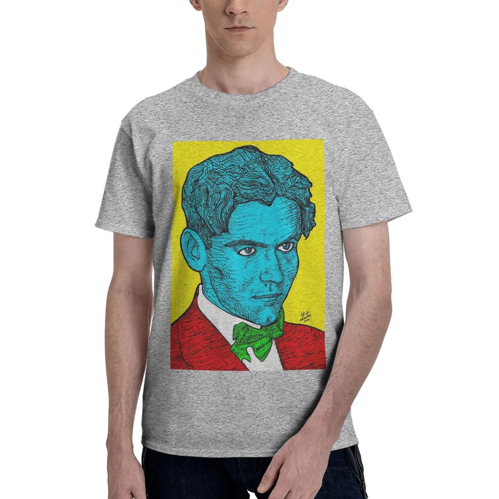 Federico Garcia Lorca ritratto 16 Uomo Maglietta Oversize Magliette Uomo Girocollo Cotone T-shirt Corte Estive Maschili