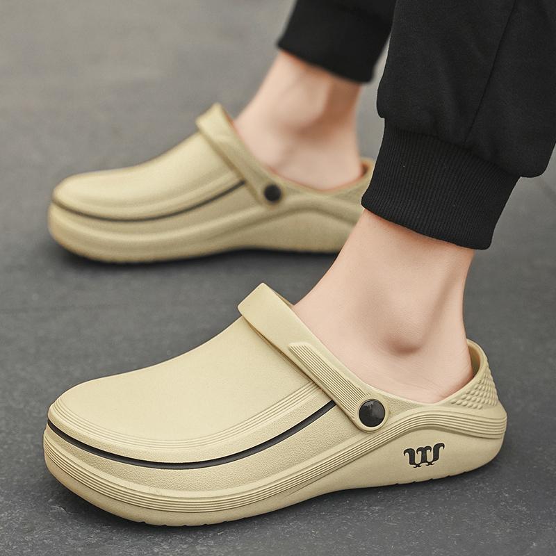 Mode Hohe Qualität Herren Sandalen Ölfest Kochsandale Lässig Herren Rutschfest Wasserdicht Schuhe für Herren Schmutzabweisend Herren Outdoor Arbeitsschuh