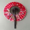Floral Patterns Round Folding Fan Rotatable Handheld Fan Dance Fan  Dance Performance