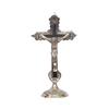 Christian Cross Jesus Christ Statue In Antique Finish- Brass Jesus Christ Cross Table Standing Showpiece Creative Lord Jesus  Holy Cross Brass Statue